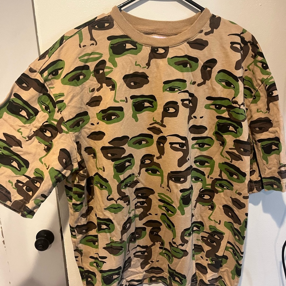KidSuper camouflage face tee